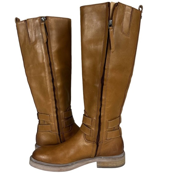 SAM EDELMAN FREDA TALL LEATHER RIDING BOOTS BROWN NWOT WOMEN'S SIZE 6.5 - Picture 5 of 16